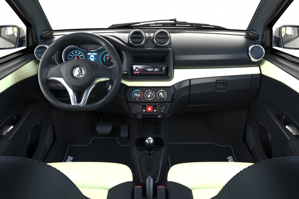Ohne B Führerschein AIXAM-Fahrzeug Crossline Armaturenbrett "Elfenbein Look"